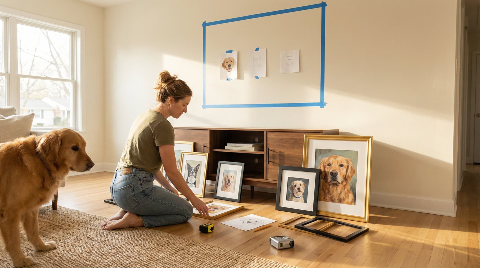 How to Create a Stunning Gallery Wall With Pet Art – A Dog Lover's Style Guide