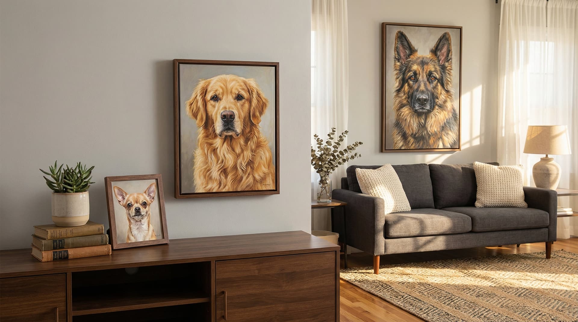Pet Portrait Sizes Guide: How to Pick the Perfect Dimensions for Your Dog's Custom Art