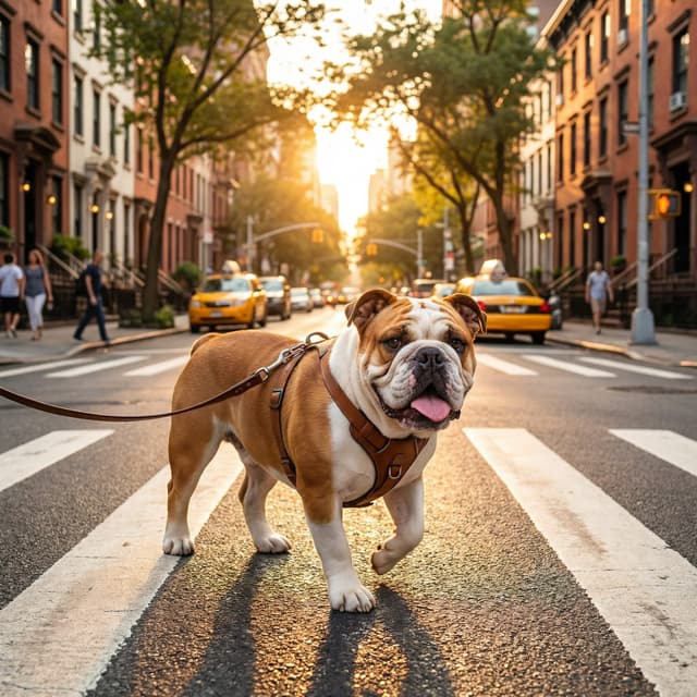 Dog Bathroom Art - Classic Crossing style portrait